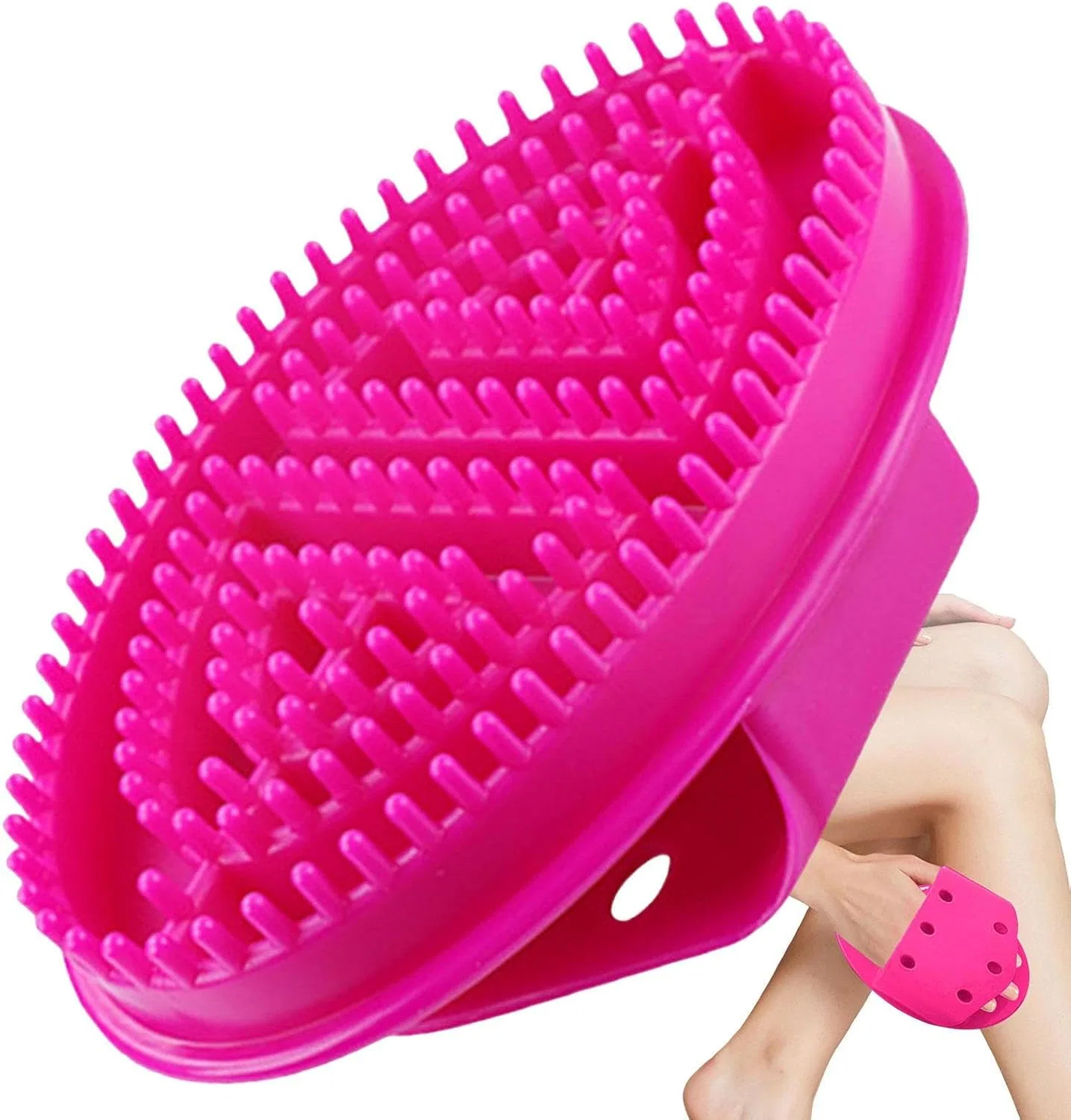 Массажная щетка для тела, TPR, Hot Pink Générique