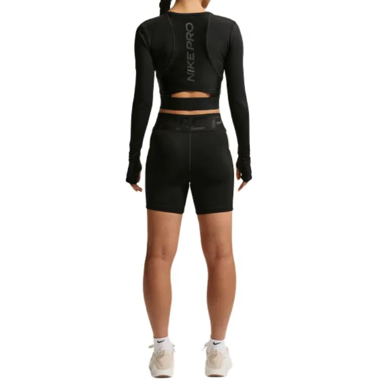 Женские шорты для фитнеса Nike, Black Linen — фото 4