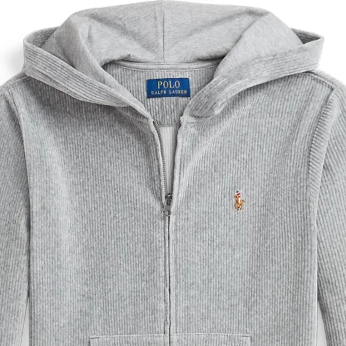 Детская рубашка-поло с коротким рукавом Polo Ralph Lauren, Gray — фото 4