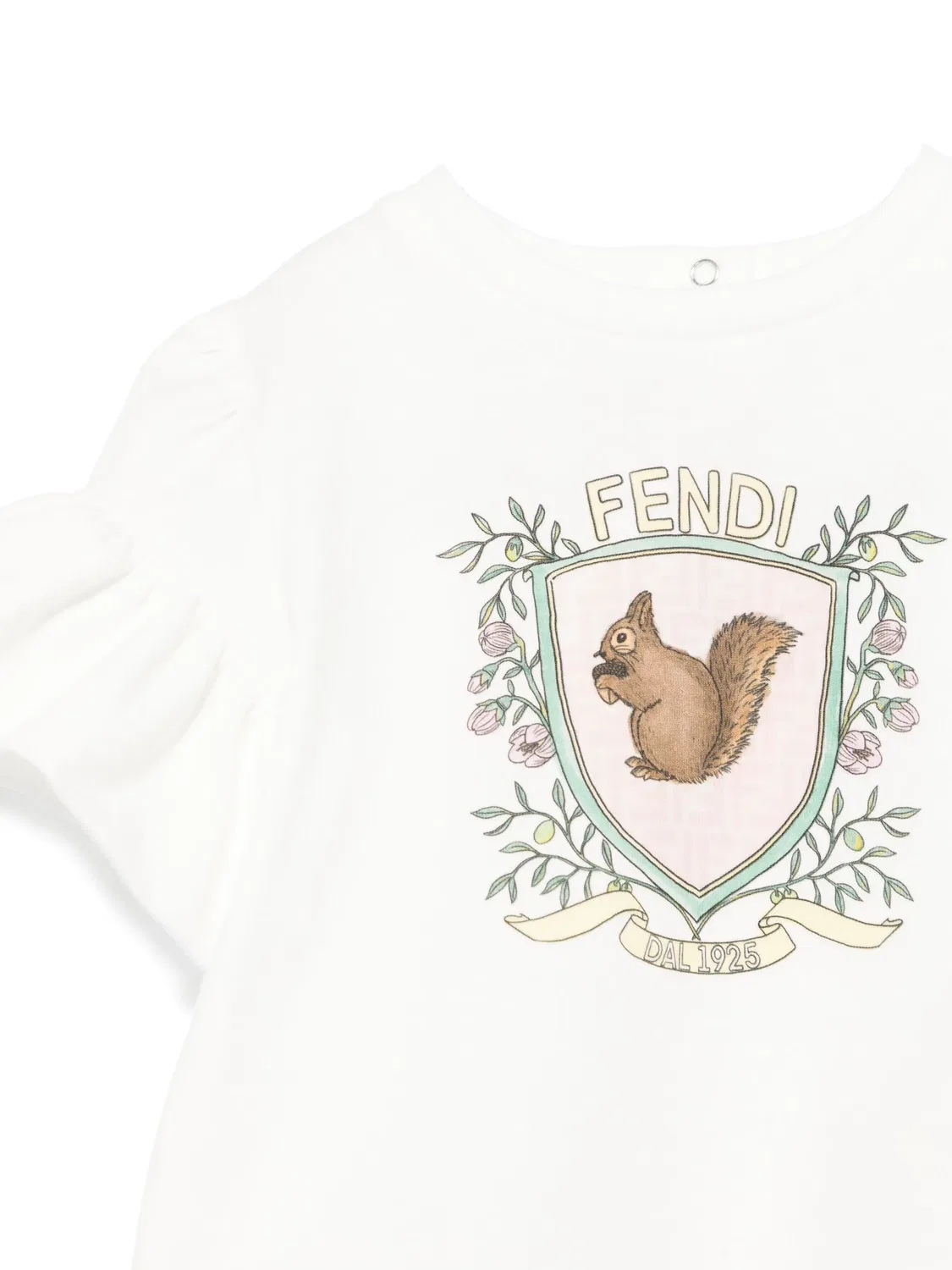 Футболка с графическим принтом FENDI, белый — фото 2