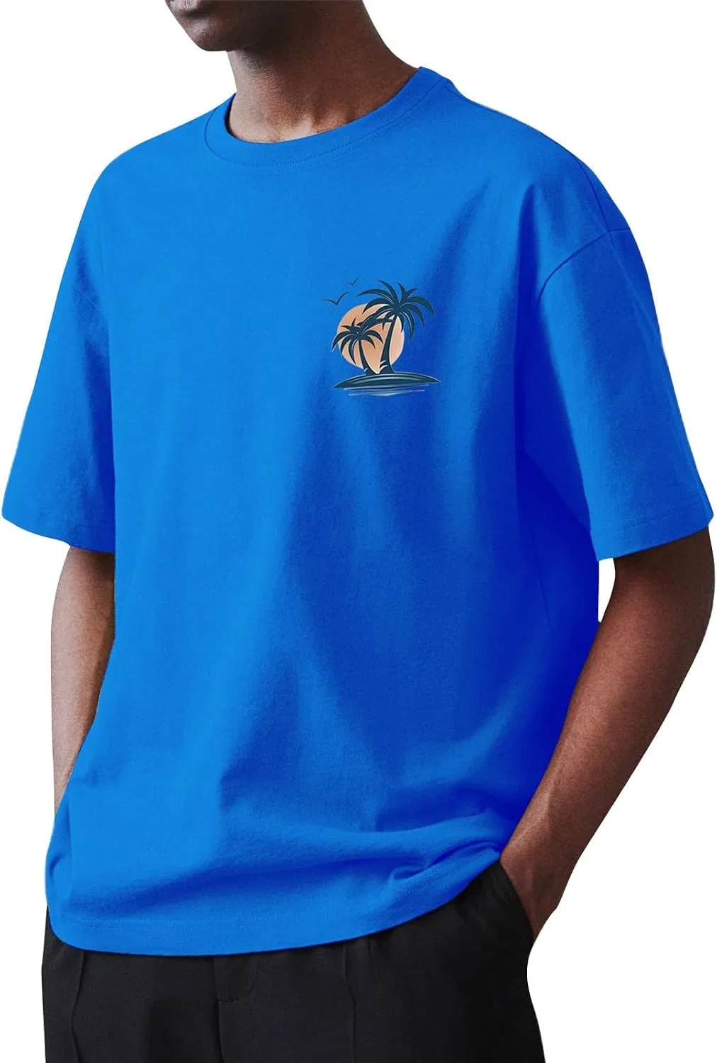 Мужская футболка с коротким рукавом Summer Casual, Blue