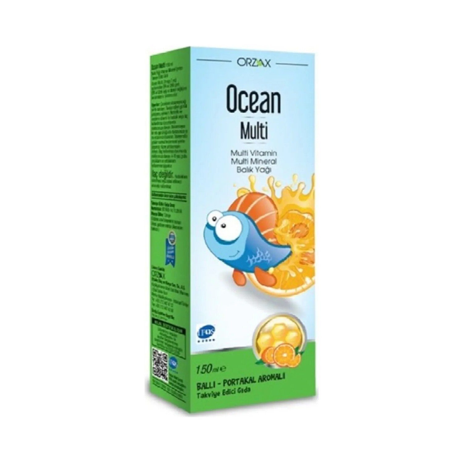 

Концентрированный сироп Ocean Multi со вкусом меда и апельсина, 150 мл