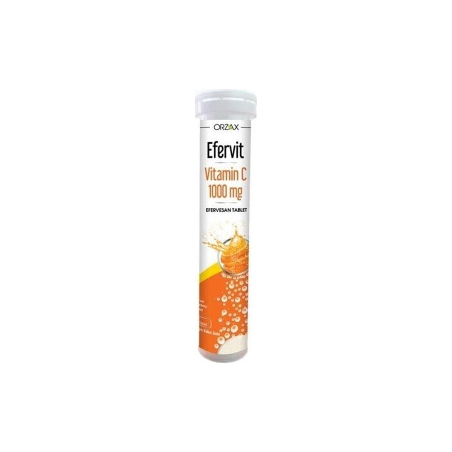 

Витамин C Orzax Efervit Orzax 1000 мг, 20 таблеток