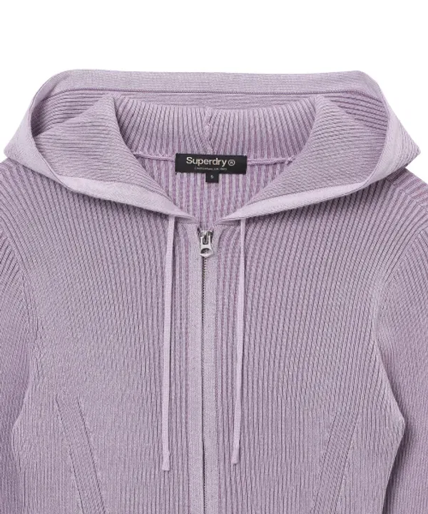 Кардиган винтажный с губами, Superdry, сиреневый — фото 3