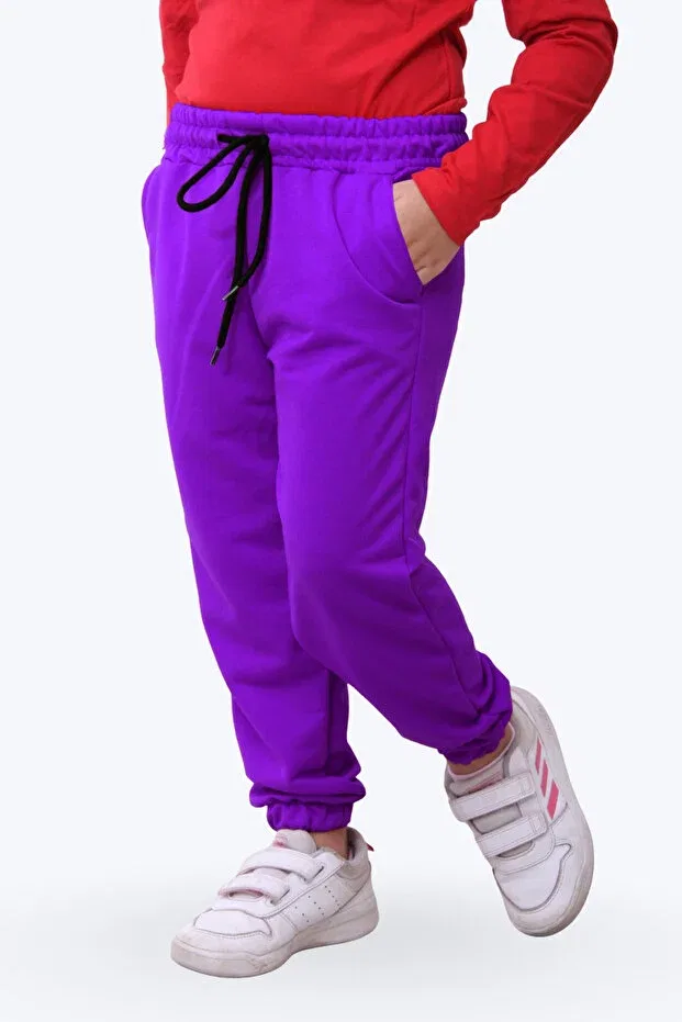 Детские спортивные штаны для девочек с двойными карманами Fyk Kids, Purple