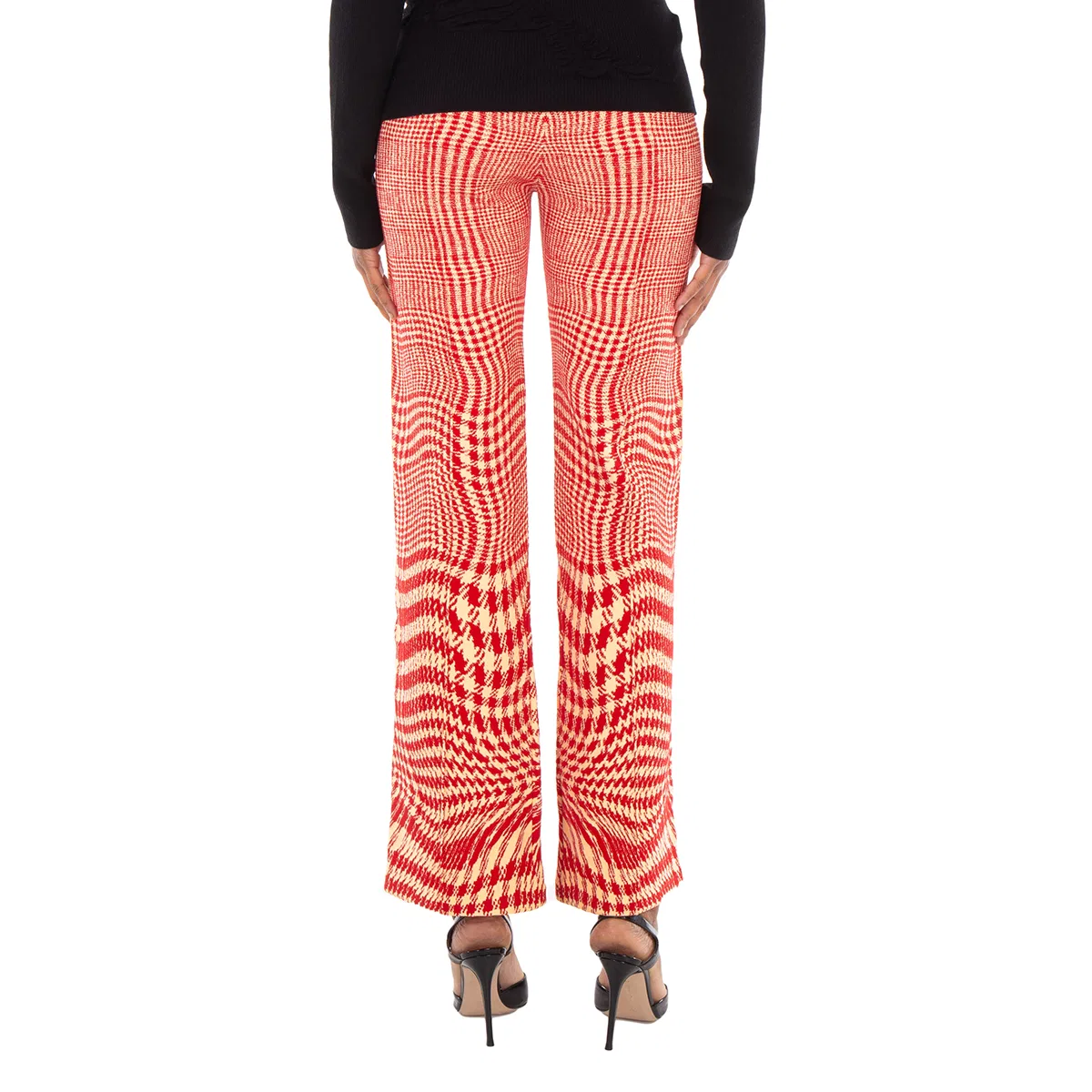 Брюки с принтом Houndstooth Wool-Blend Trousers Burberry, Pillar Ip Pattern — фото 4