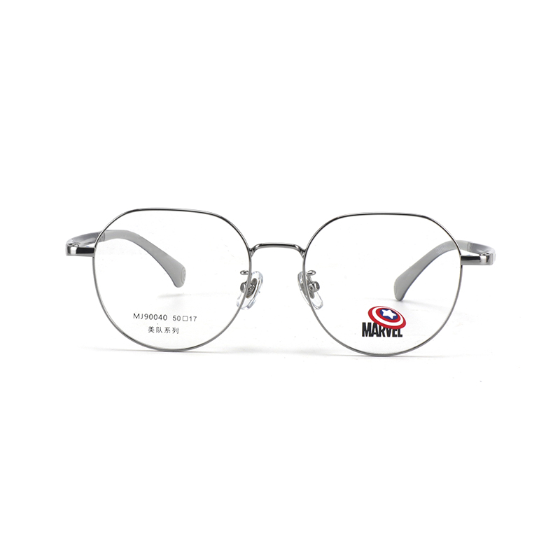 

MARVEL Титановые круглые очки для детей, Personalized Silver C041