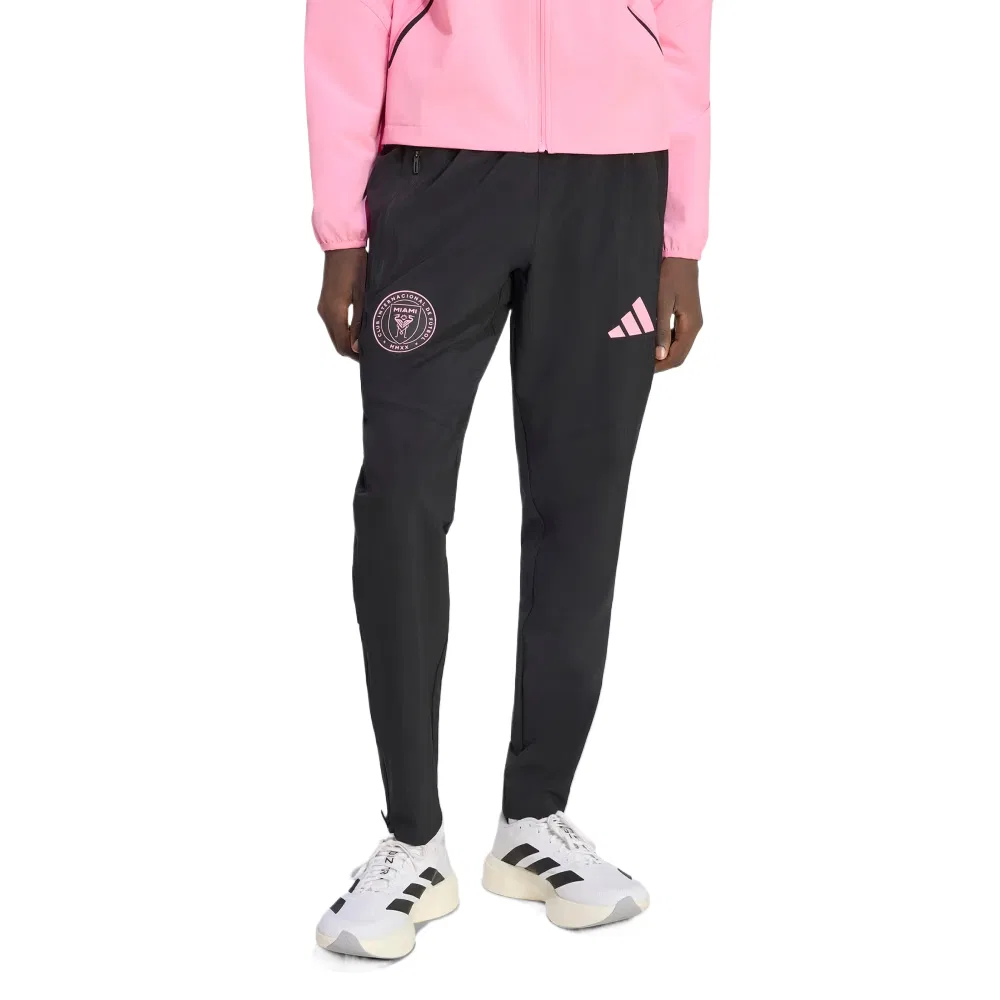 Мужские повседневные брюки Inter Miami CF Adidas, Black/Happiness Pink — фото 3