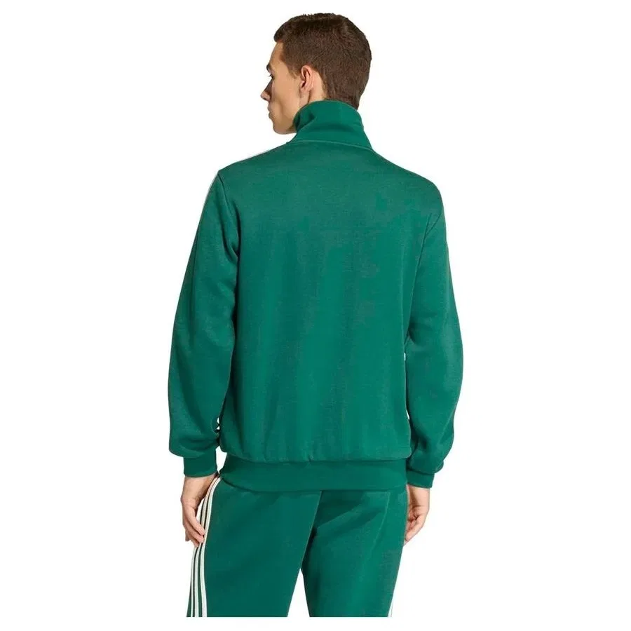 Мужская куртка с воротником-стойкой Classic TT adidas, Зеленый — фото 3