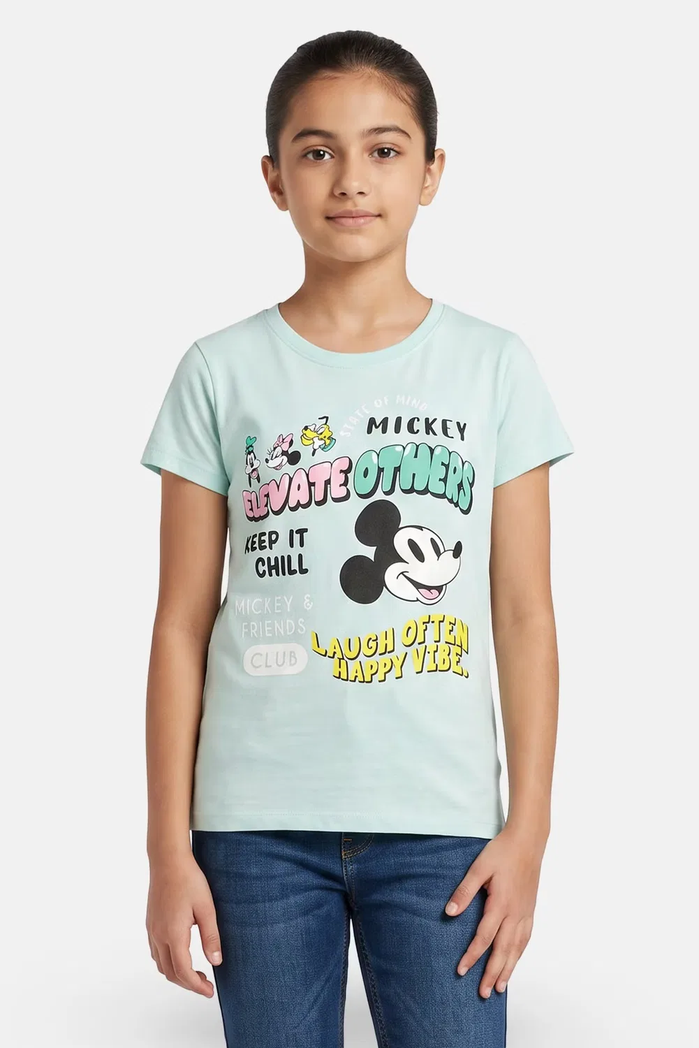 Футболка с принтом Mickey and Friends Disney, зеленый