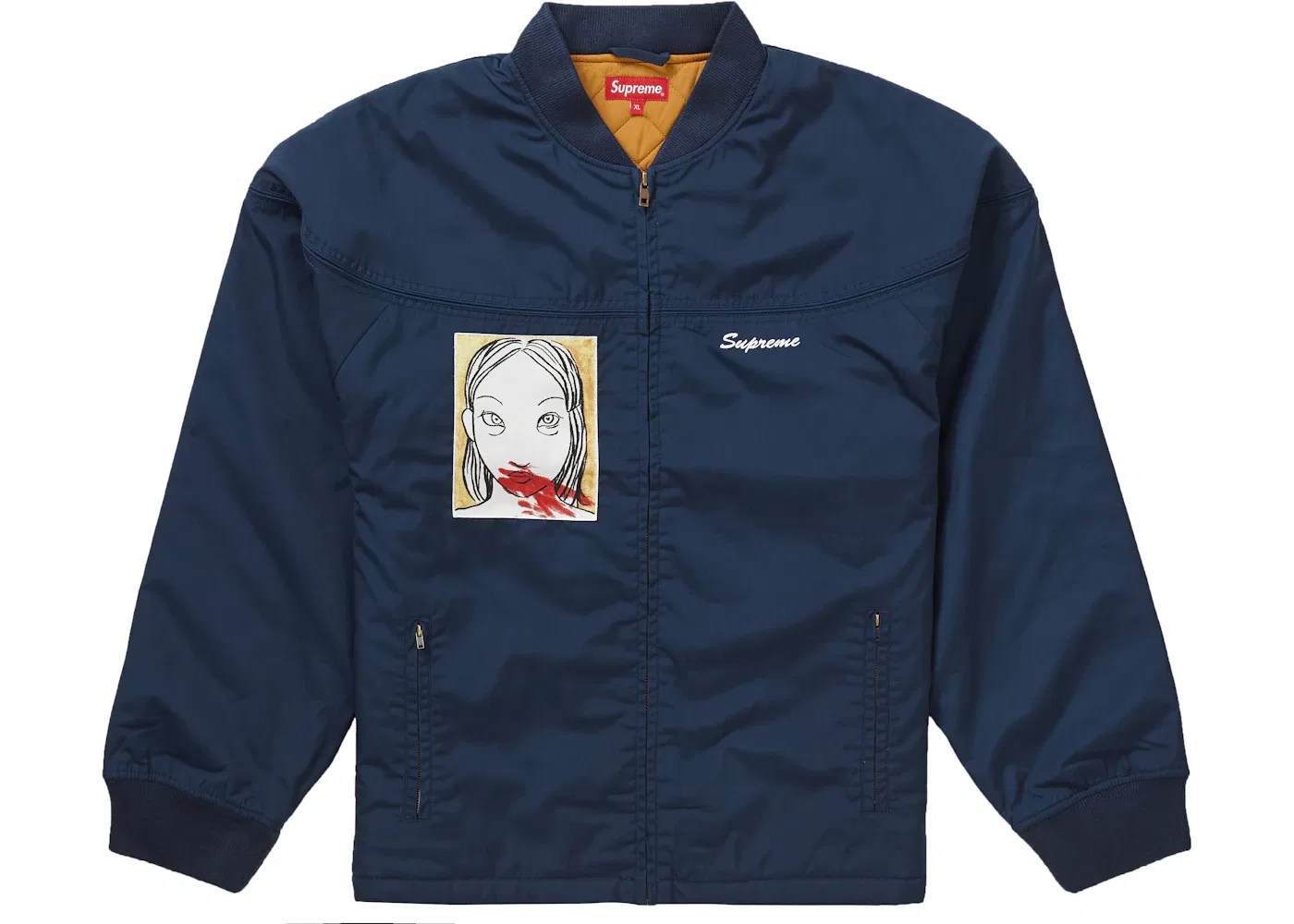 Мужская куртка-бомбер Supreme Crew Jacket, Navy