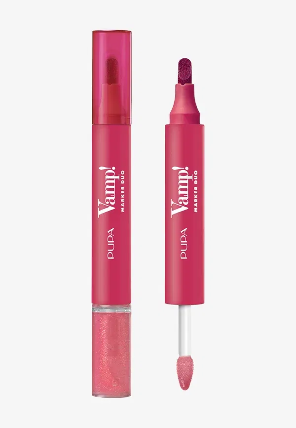 Губная помада-маркер и блеск для губ Vamp! marker duo 4 мл Pupa Milano, Spicy Raspberry, цвет spicy raspberry