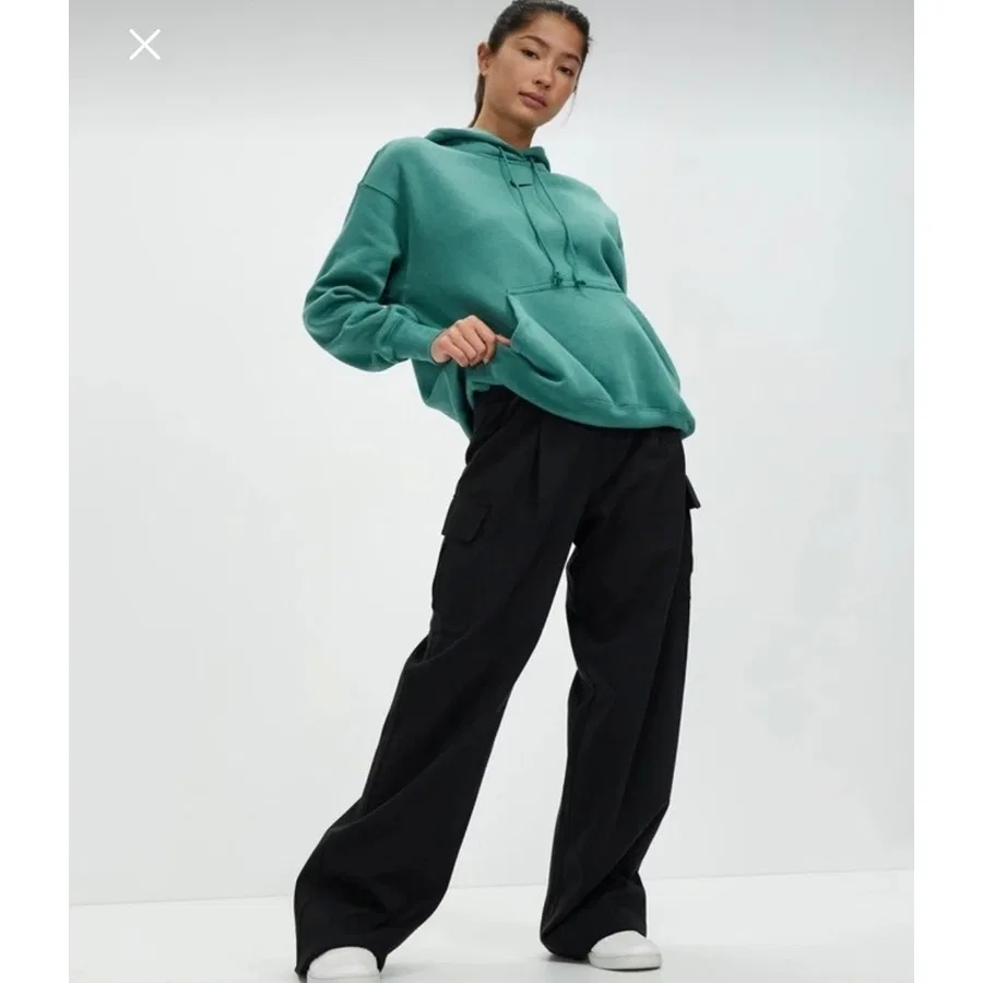 Женский свитшот-худи Oversized Fit Phoenix Fleece Nike, Зеленый — фото 2