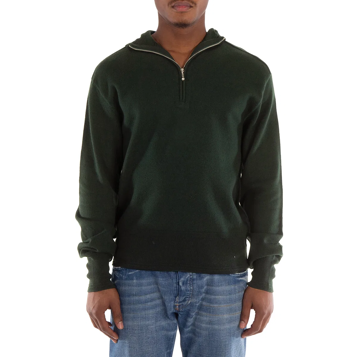 Худи на молнии Wool Half-Zip Hoodie Burberry