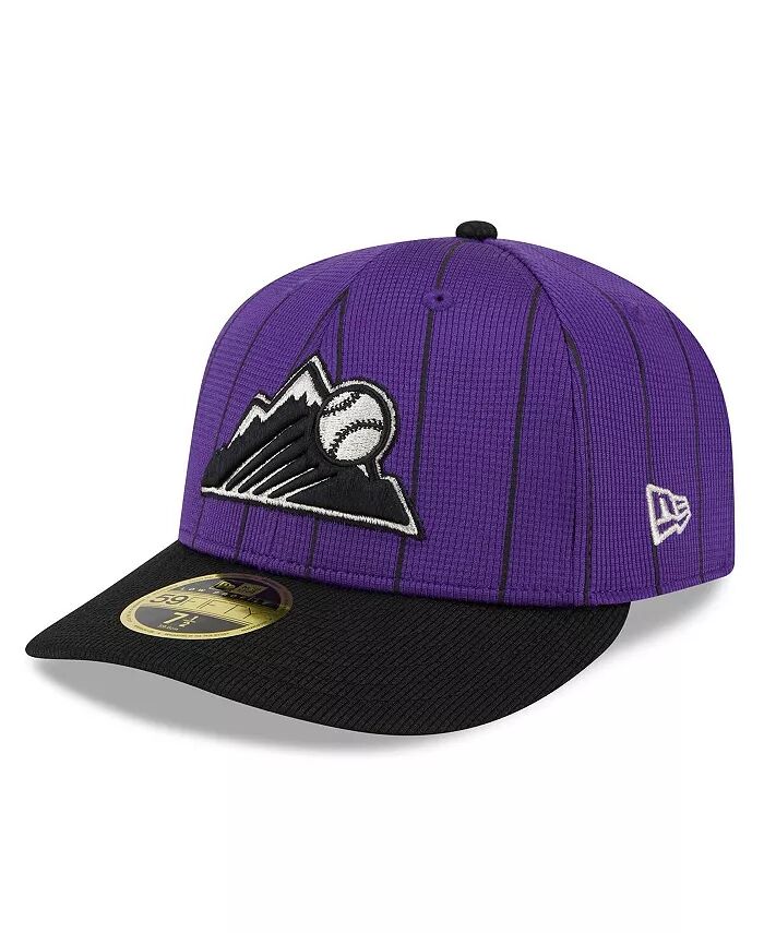 

Мужская фиолетовая кепка Colorado Rockies 2024 Batting Practice Low Profile 59FIFTY Fitted New Era