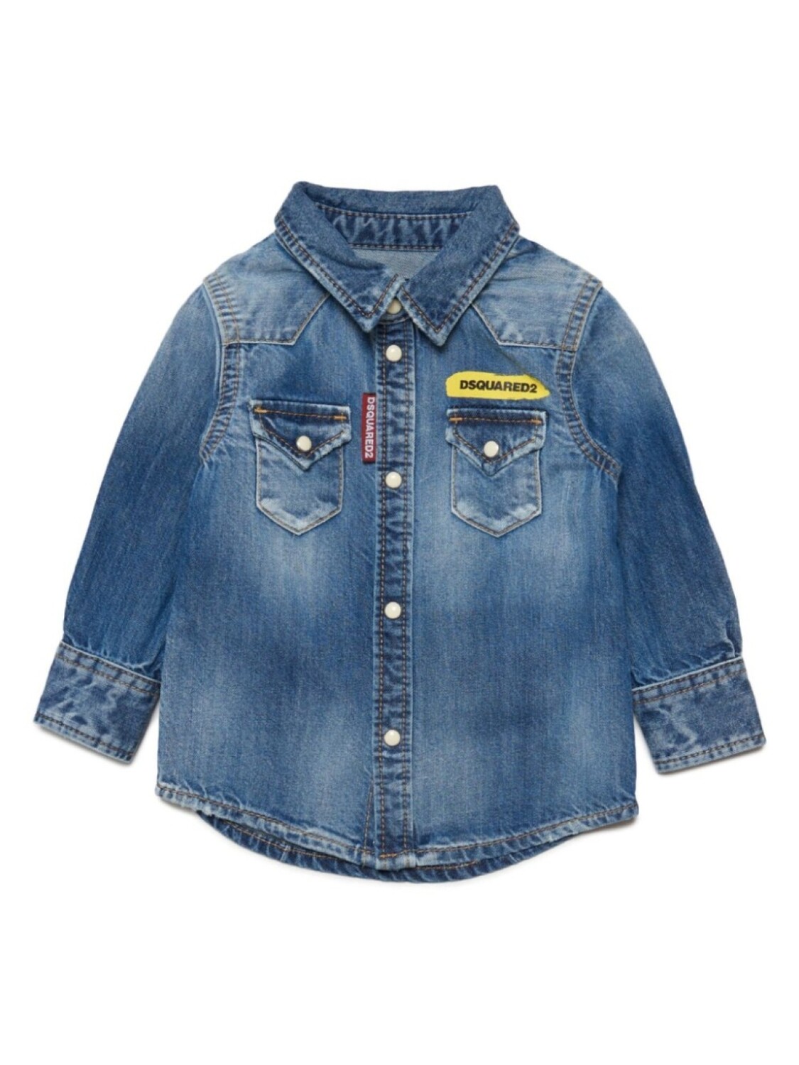 

Dsquared2 джинсовая куртка с логотипом, синий