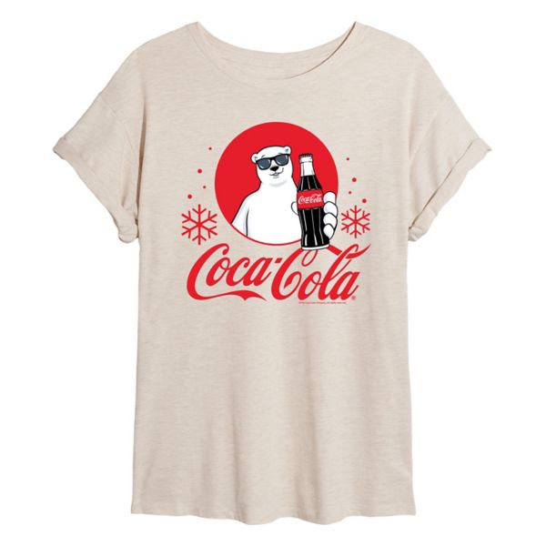 

Футболка Juniors Coca-Cola Polar Bears большого размера Licensed Character, бежевый