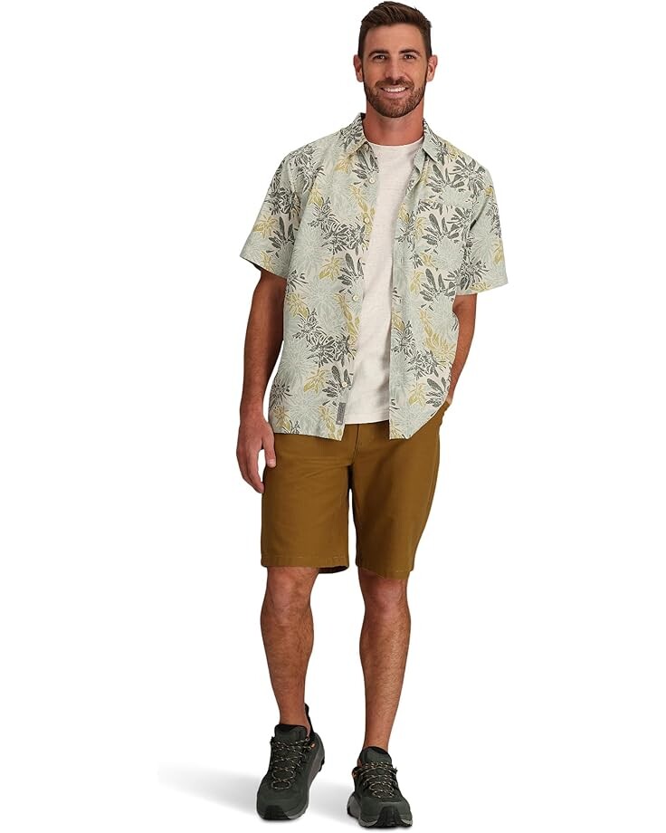 

Рубашка Royal Robbins Comino Leaf, цвет Sandstone Bonsall Print