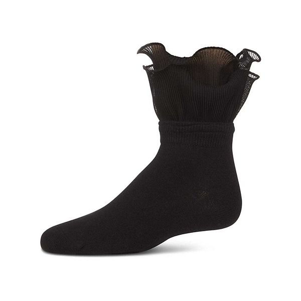 

Детские носки с рюшами и двойным слоем Memoi, Black