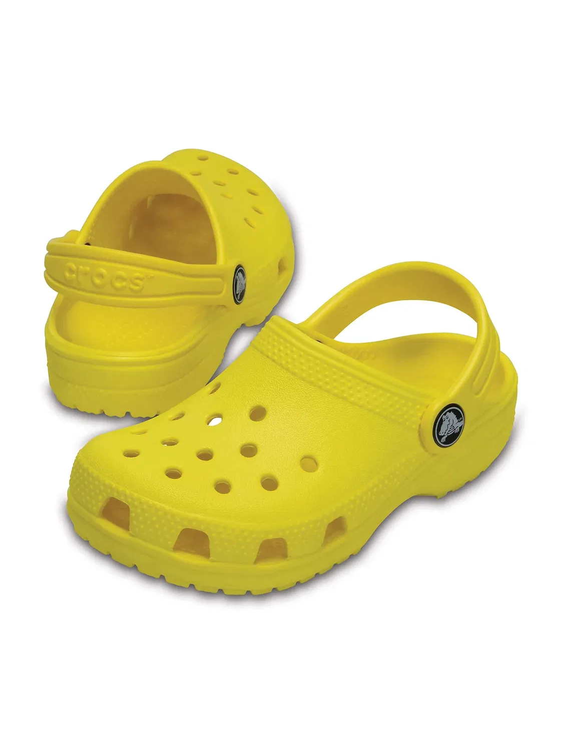 Клоги классические для детей, Crocs, желтый — фото 4