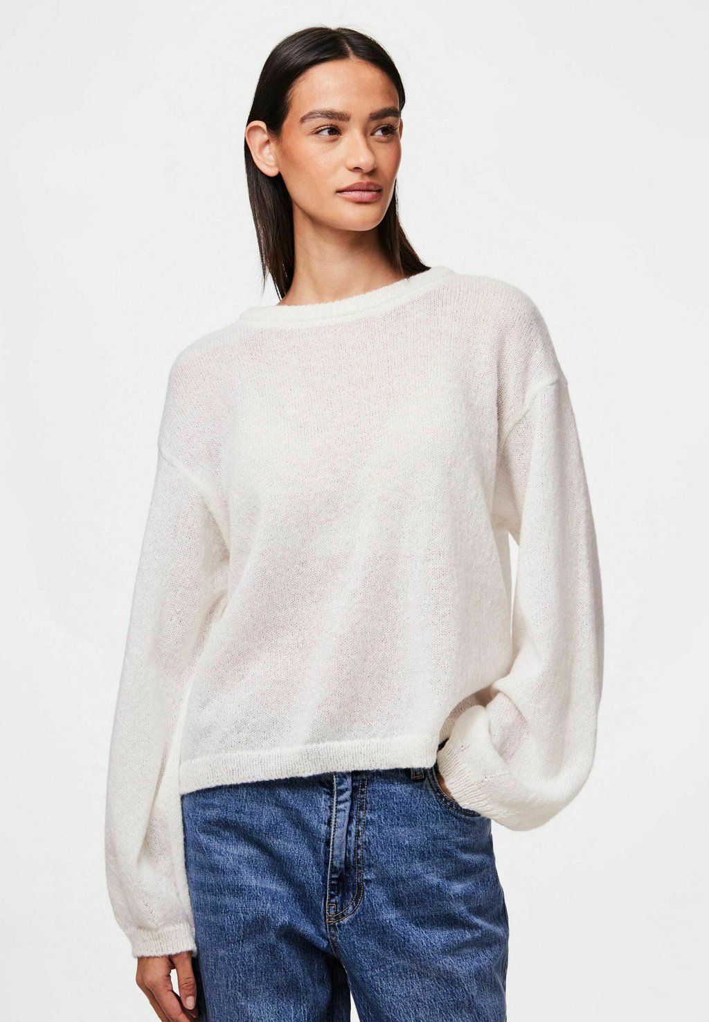 

Свитер O-NECK Pieces, слоновая кость