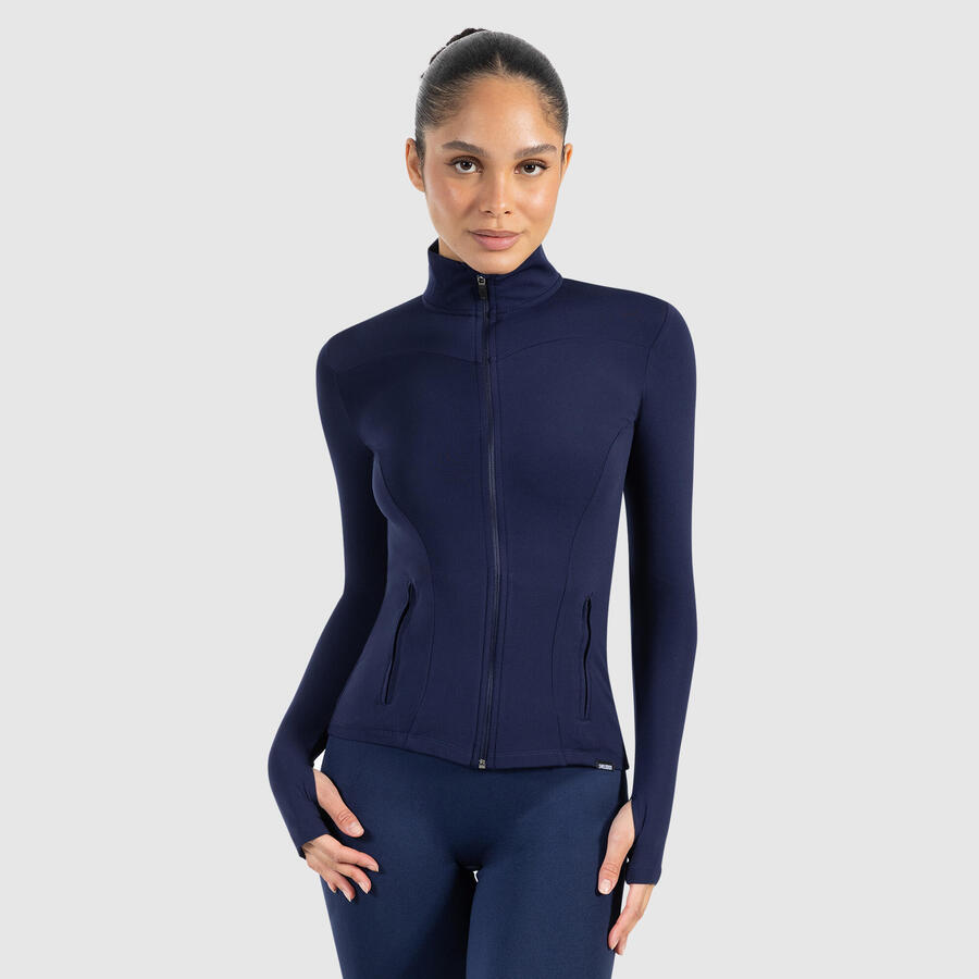 

SMILODOX Женская тренировочная куртка Kenna темно-синего цвета