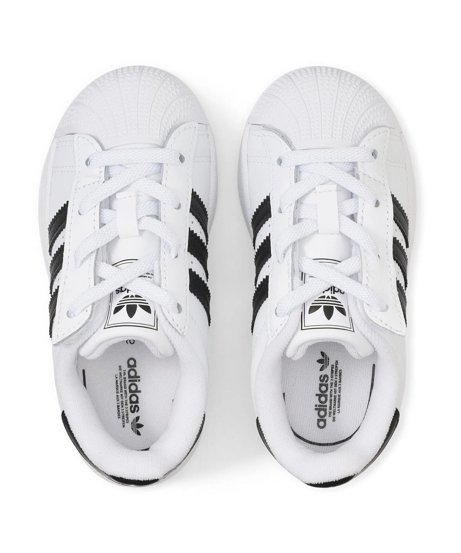 Детские кроссовки adidas SUPERSTAR II CF EL I IH6402 белые — фото 4
