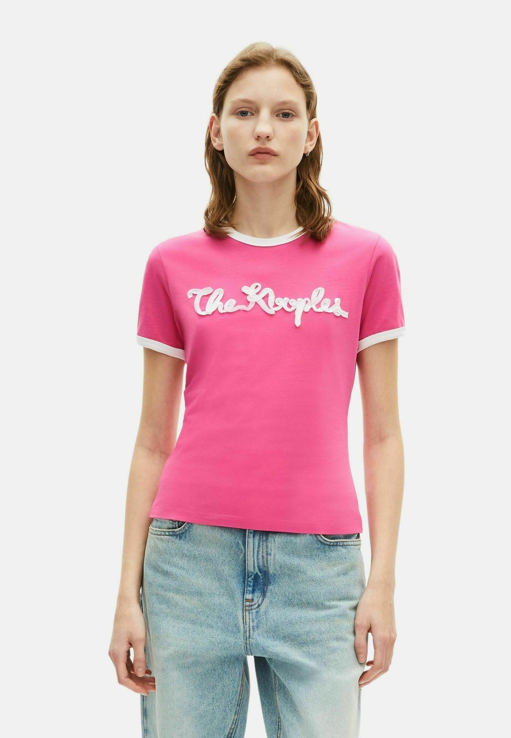

Футболка с принтом The Kooples, розовый