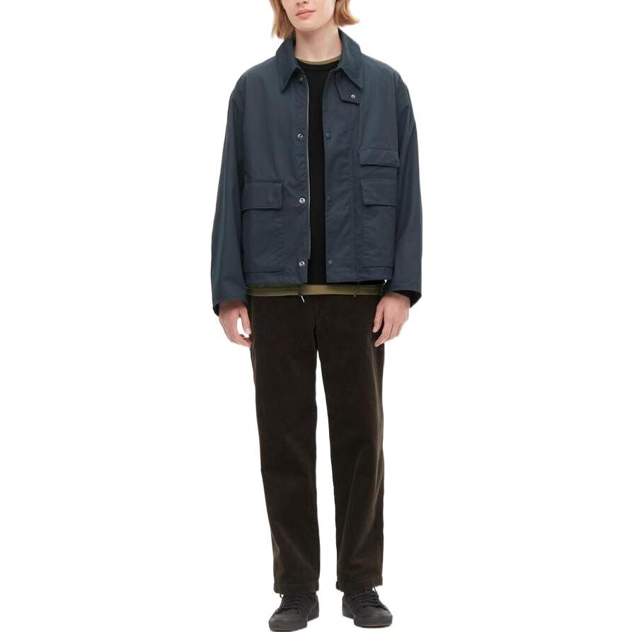 Утилитарная короткая куртка UNIQLO Unisex, 67 синий — фото 2