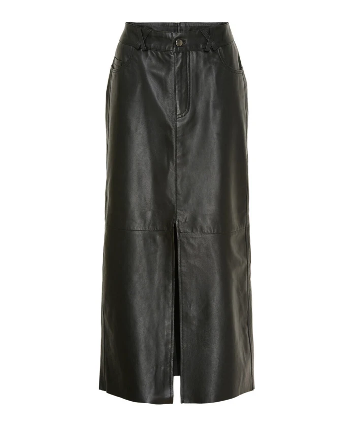 

Длинная юбка из кожи 11308 Notyz, черный