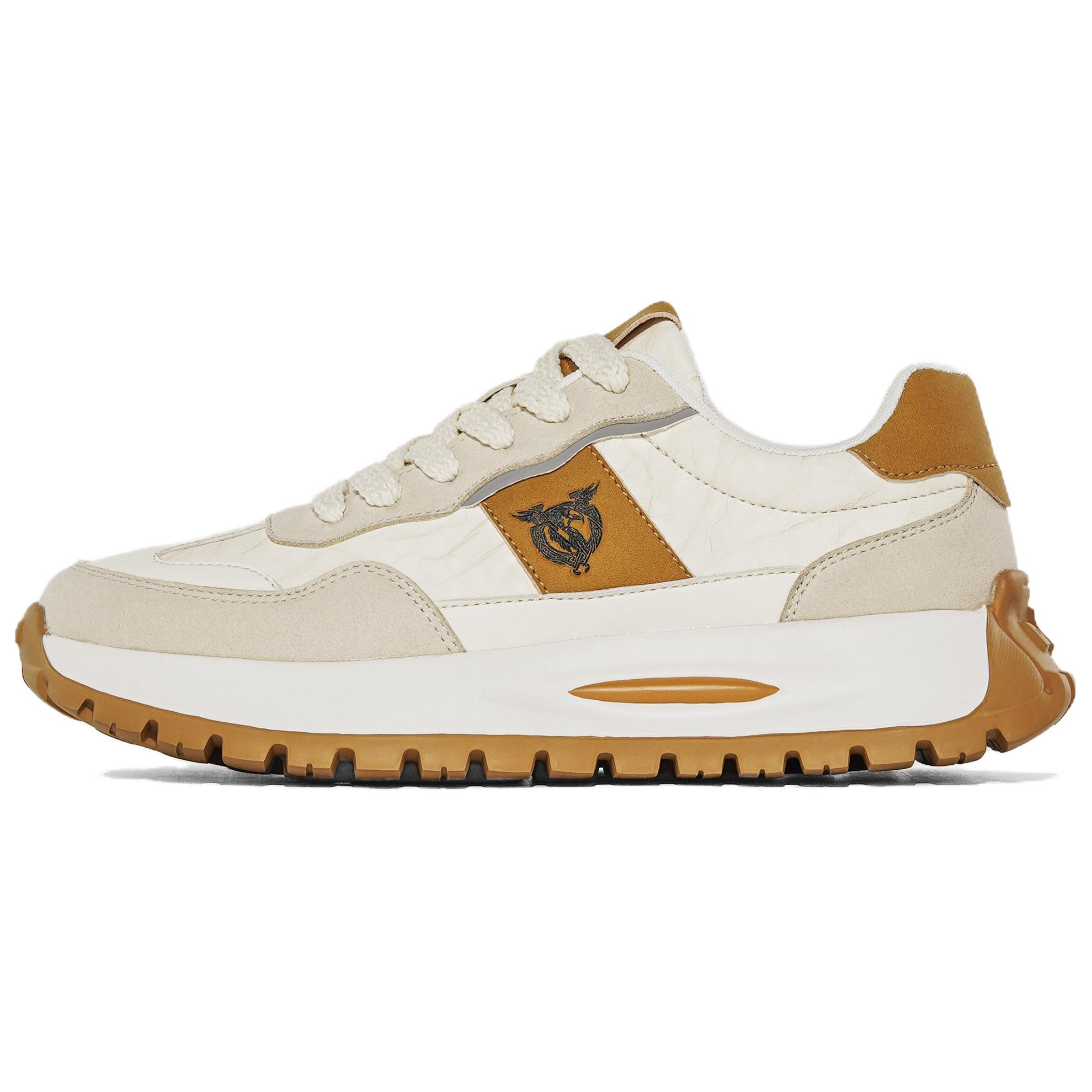 

LOUISPRO Мужские дышащие низкие кеды с амортизацией бежево-белые, цвет White Khaki