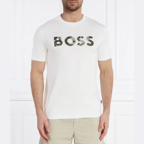

Футболка Thompson стандартного кроя Boss, белый