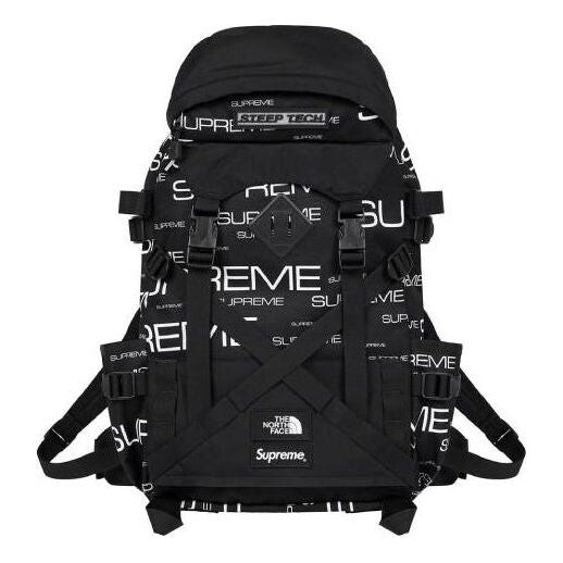 

Сумка x the north face steep tech backpack 'black white' Supreme, черный
