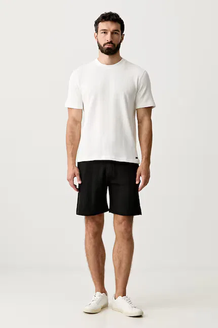 Шорты повседневные Structure Shorts BOSS, черный — фото 2