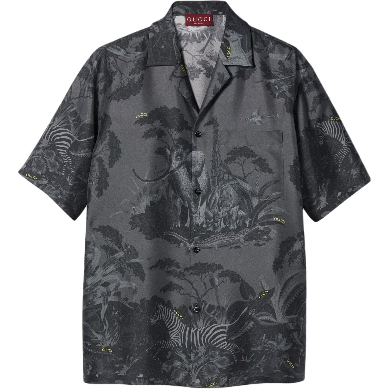 

Рубашка мужская серая Gucci, серый