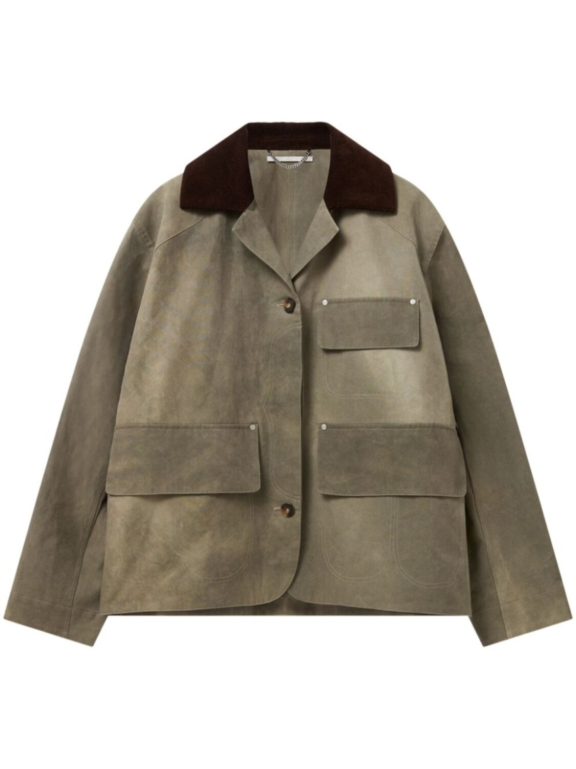 

Stella McCartney куртка Workwear Harrington, коричневый