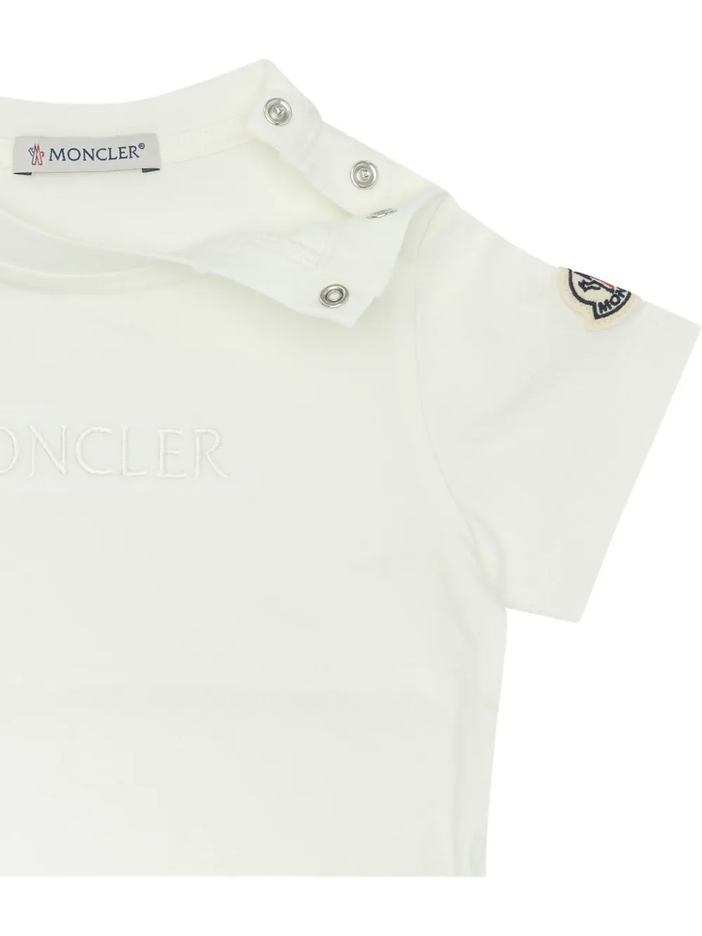 Футболка Moncler Enfant, бежевый — фото 4