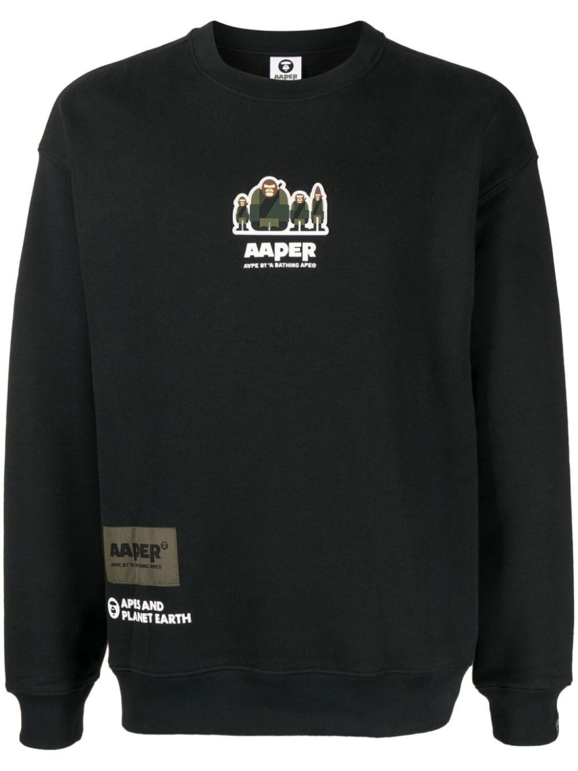 

Толстовка с логотипом AAPE BY *A BATHING APE, черный