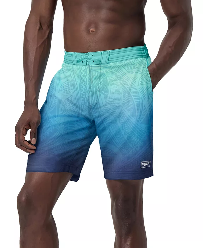 

Мужские шорты для плавания Island Flow Bondi Basin Ombre с кулиской, длина 9" Speedo, коричневый