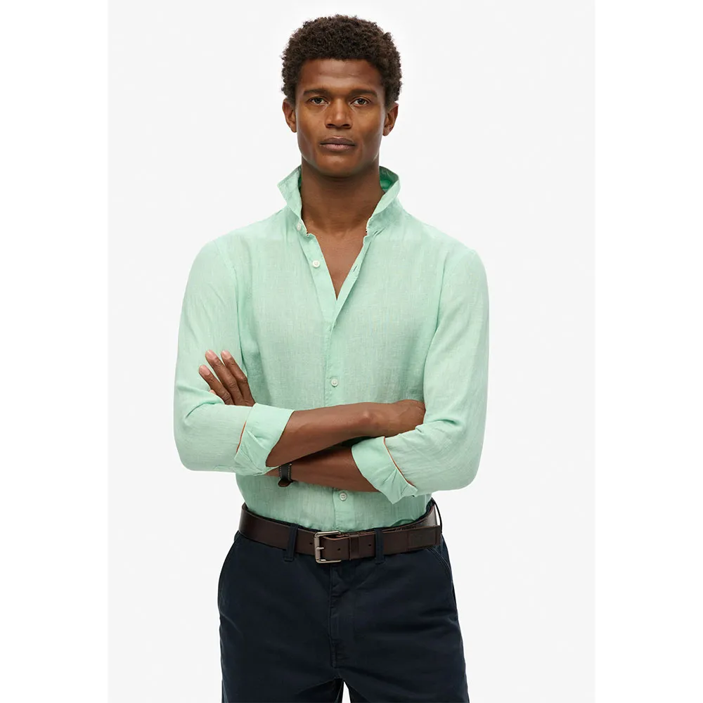 

Рубашка Superdry Vacation Linen, зеленый