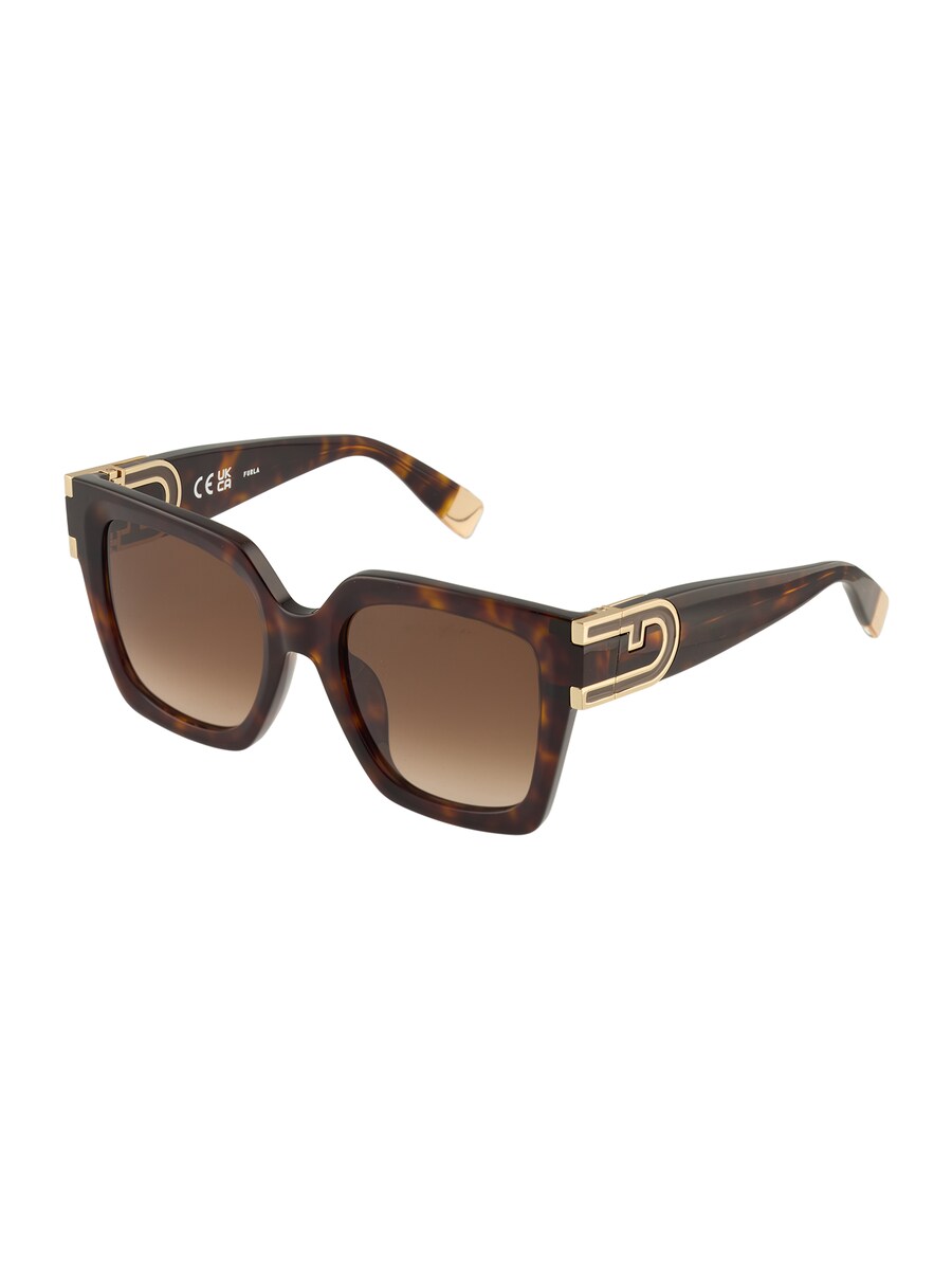 

Солнцезащитные очки FURLA SFU878, цвет Caramel/Dark brown