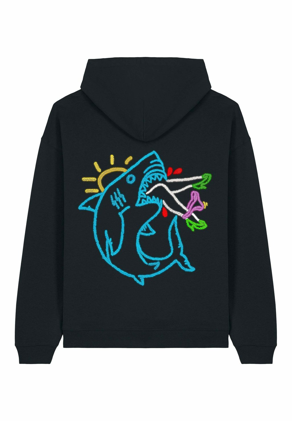 

Толстовка SHARK BACK PRINT UNISEX HEAVYWIEGHT con cappuccio Mira Paris, мультиколор