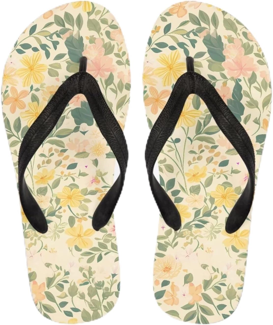 

Женские сандалии Semiouray Sunset с ремешком между пальцев, классические мужские шлепанцы с черепом, тай-дай, мягкие, удобные, унисекс, Retro Daisy Floral