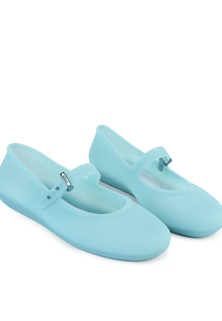 Туфли балетки, мягкие, Inf Mini Melissa, зеленый — фото 2