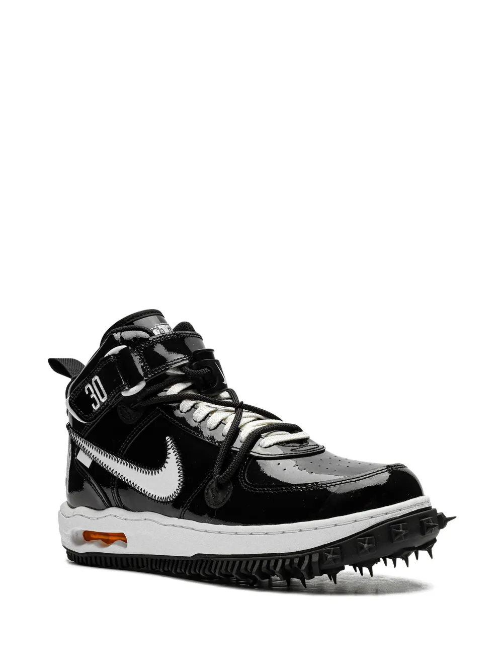 Кроссовки Air Force 1 Mid "Off-White - Sheed" Nike, черный — фото 2