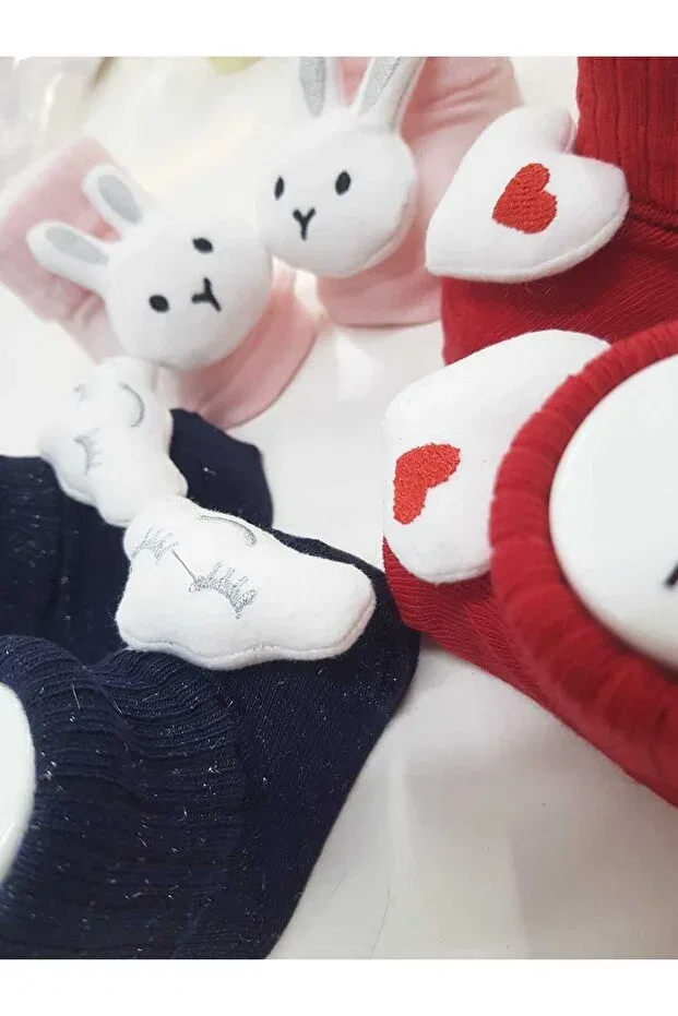 Детские носки с рваным эффектом 3 шт Baby By Bumbo, Multicolor — фото 2