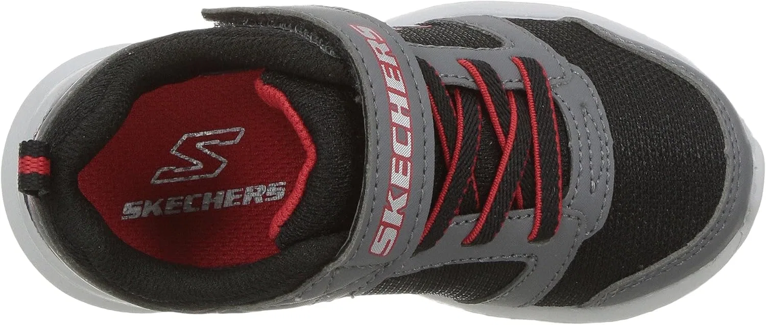 Детские кроссовки для мальчиков Skech-Stepz-Powerjump Skechers, Black/Gray/Red — фото 3