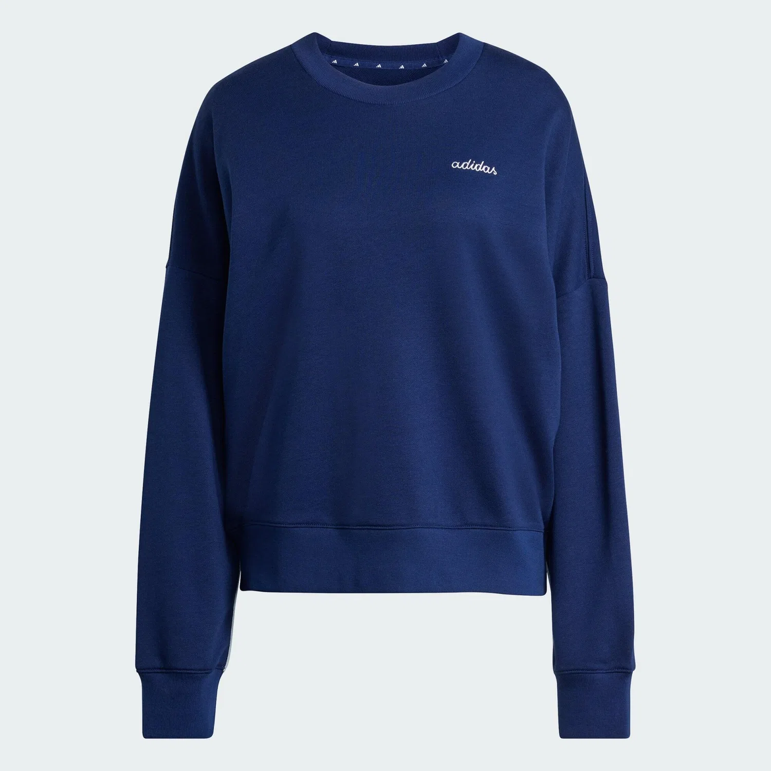 Женский хлопковый свитшот Seasonal Essentials Colorpop Adidas, Dunkelblau Weiss