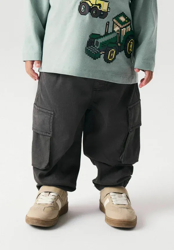 Брюки карго с эластичным поясом Nmmben tap cargo twi pant, Name It, peat — фото 2