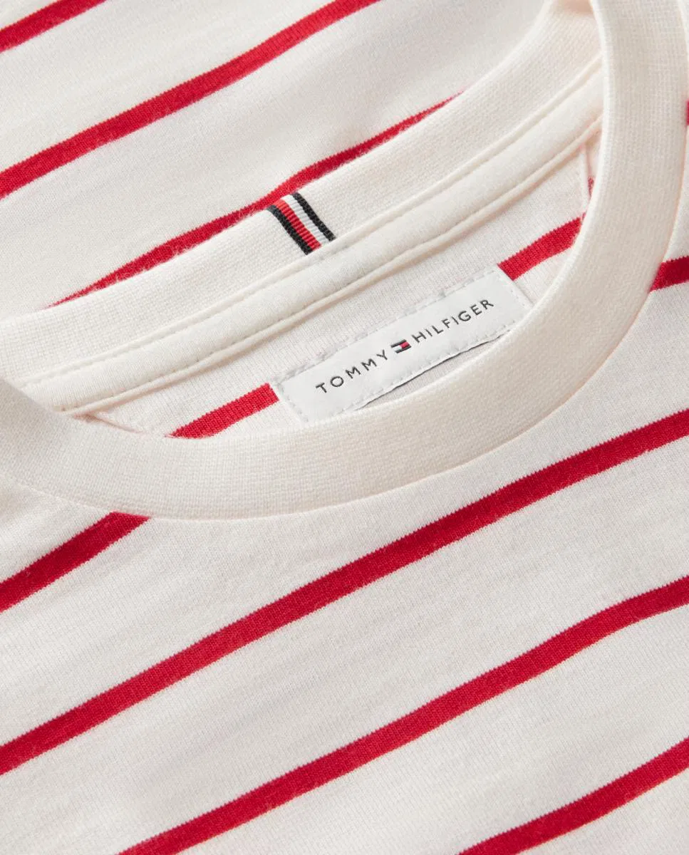 Детская футболка с длинным рукавом, Logo, Tommy Hilfiger, красный — фото 3